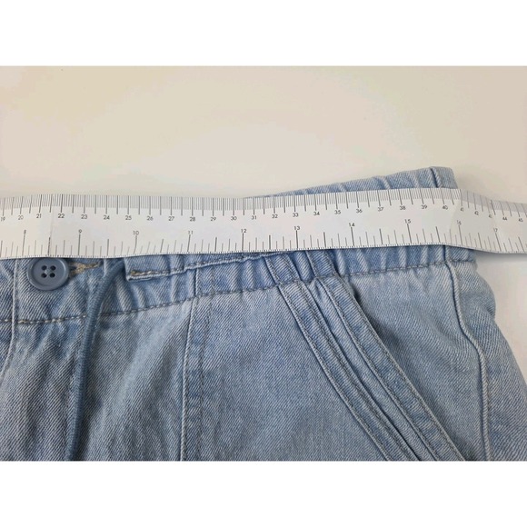 Tinseltown Womens Jean Joggers Elastic Waist Draw String Cargo Pants Size Large - Picture 9 of 10